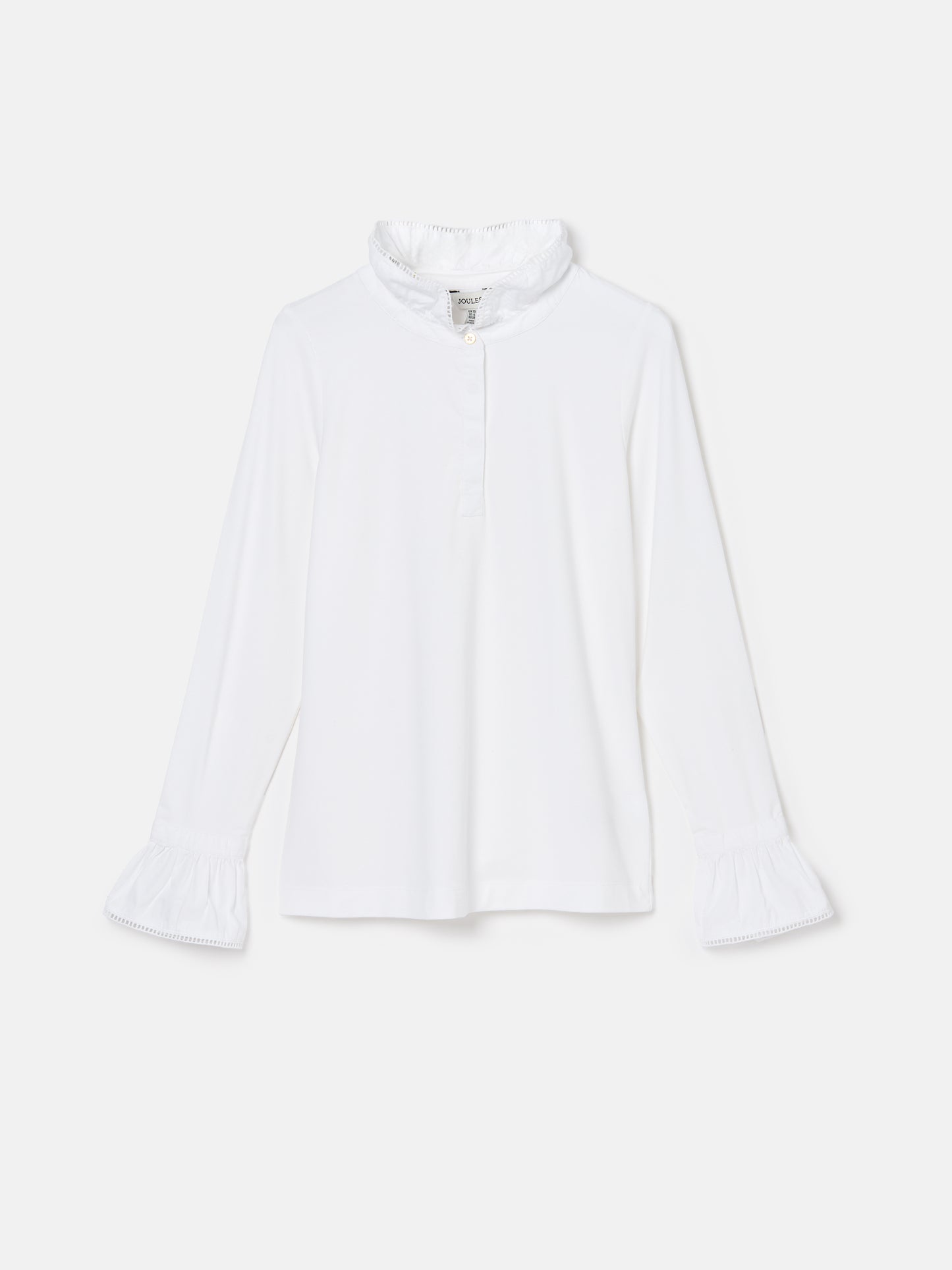 Kate Long Sleeve Frilled Neck Top