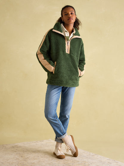 Tilly Green Quarter Zip Fleece