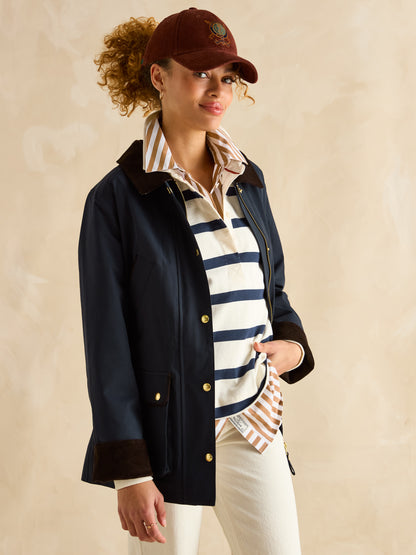 Katherine Navy Waterproof Heritage Coat