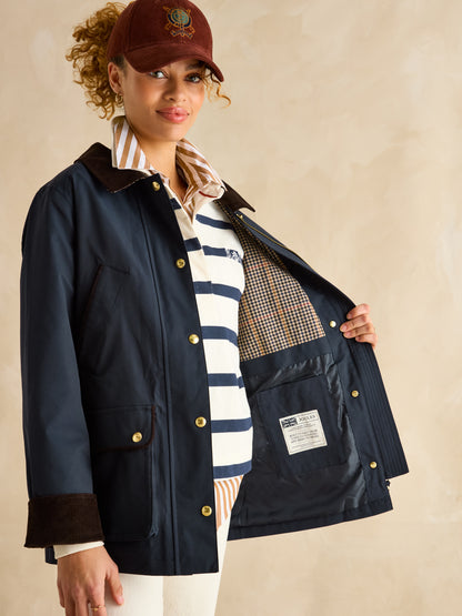 Katherine Navy Waterproof Heritage Coat