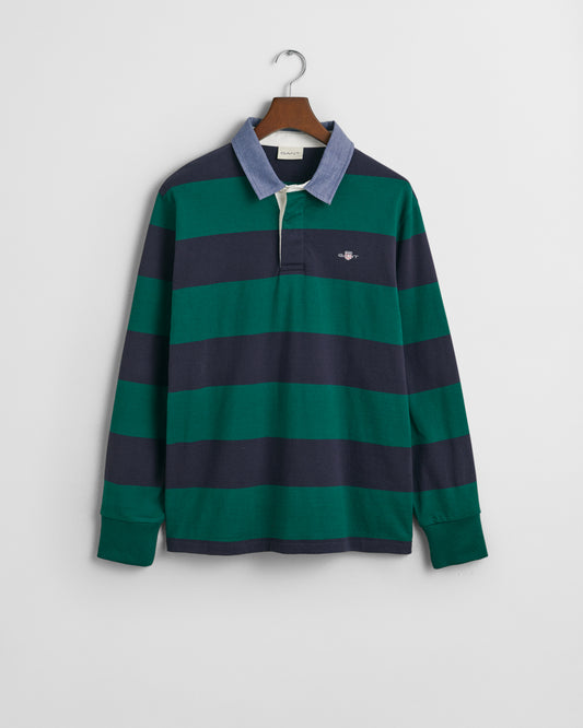 Striped Chambray Heavy Rugger