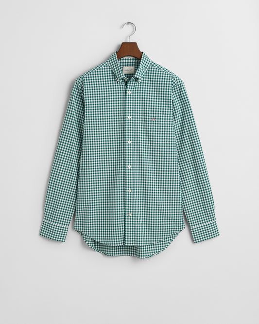 Regular Fit Gingham Poplin Shirt