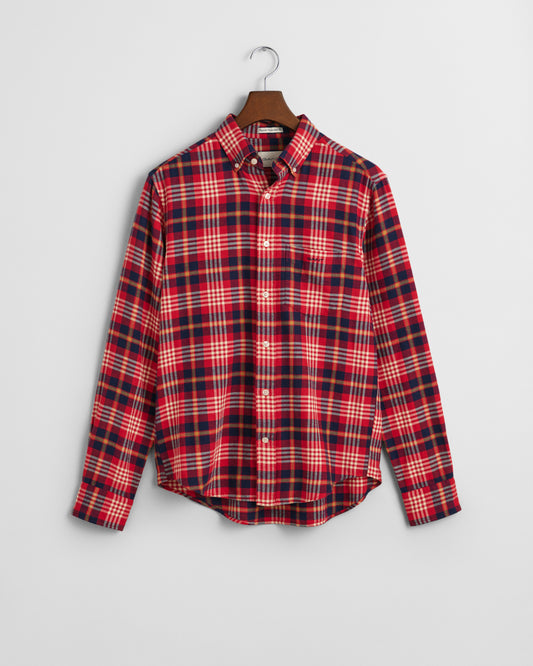 Regular Fit Plaid Flannel Shirt