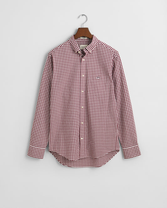 Regular Fit Gingham Poplin Shirt