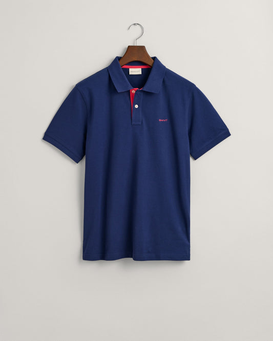 Regular Fit Contrast Pique Polo Shirt