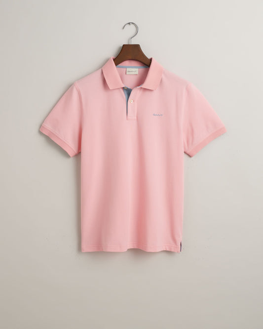 Regular Fit Contrast Pique Polo Shirt