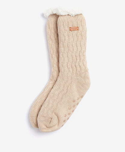 Cable Knit Lounge Socks