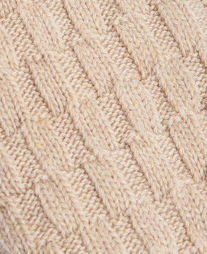 Cable Knit Lounge Socks