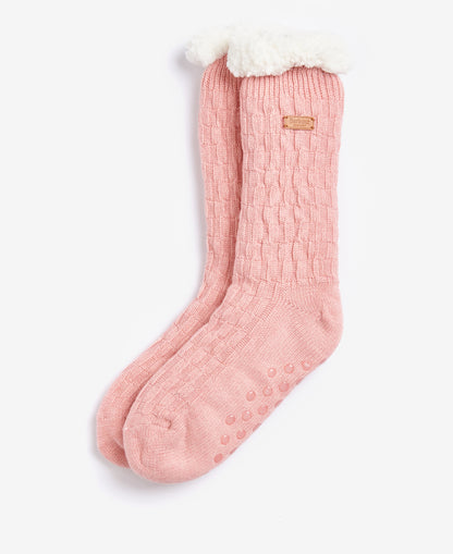 Cable Knit Lounge Socks