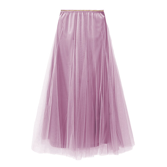 Tulle Layer Skirt Mauve - Large