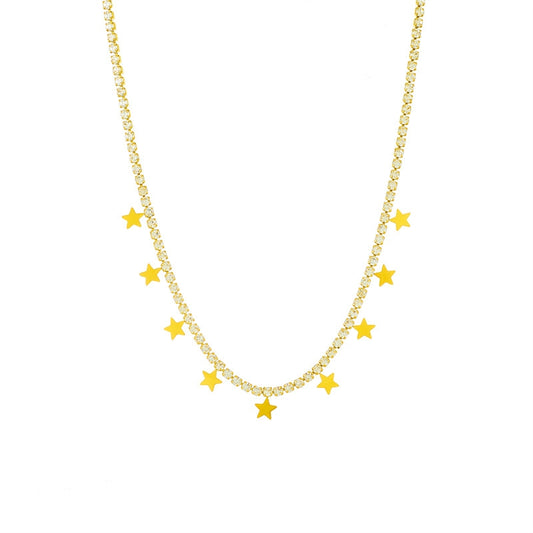 Star Charm Necklace in Gold