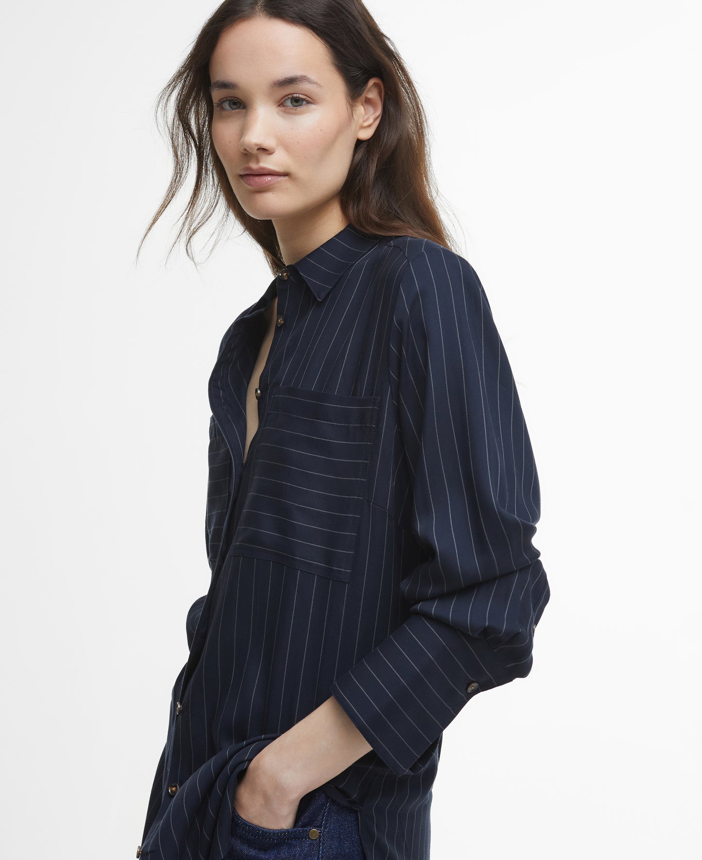 Carrie Relaxed Pinstripe Shirt