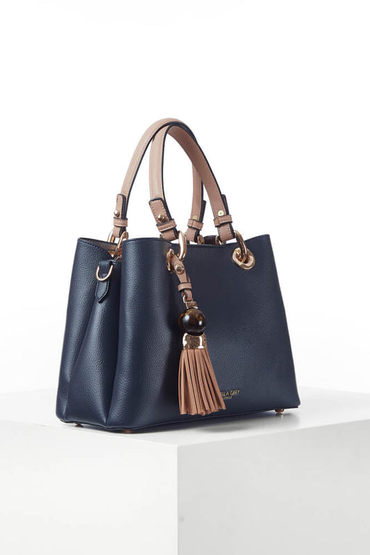 Gala Navy Crossbody Tote