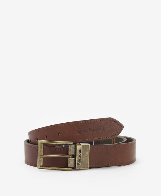 Reversible Tartan Leather Belt