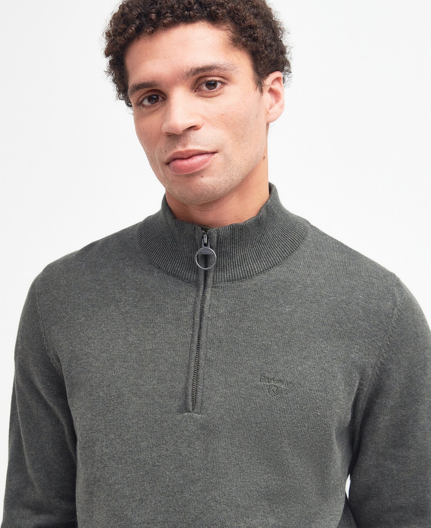 Cotton Half-Zip Sweatshirt