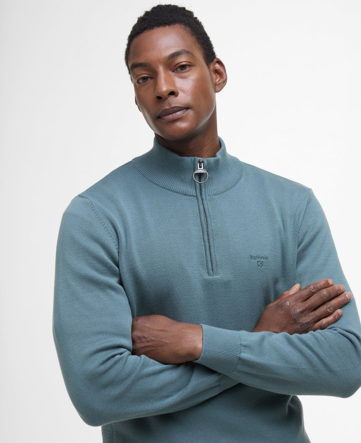 Cotton Half-Zip Sweatshirt