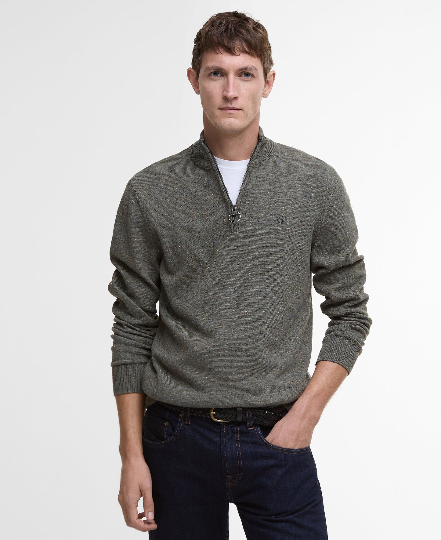 Cotton Tainsbury Half Zip Sweater