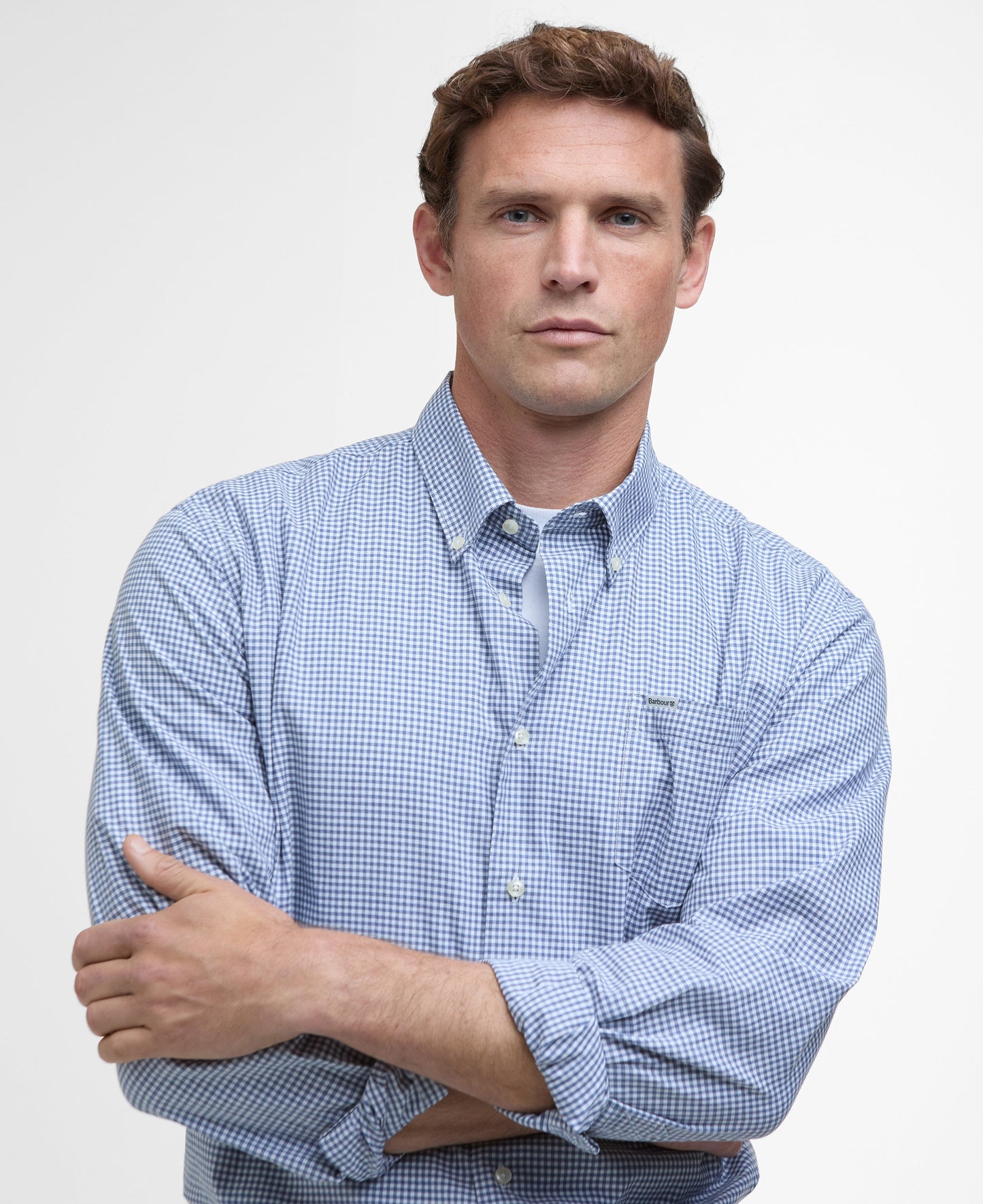 Finwell Gingham Tailored Fit Shirt