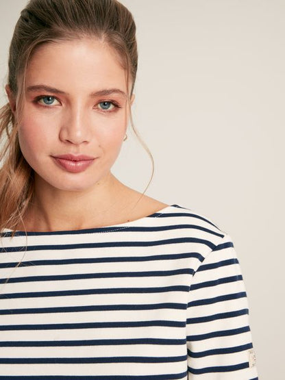 New Harbour Striped Boat Neck Breton Top