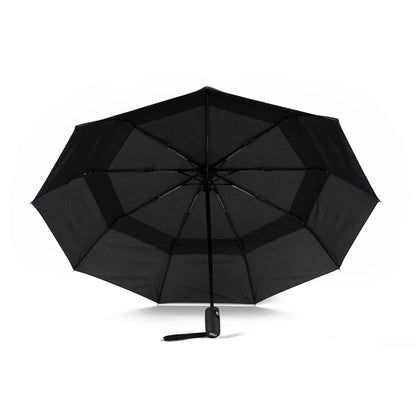 Waterloo Black Recycled Nylon Umbrella