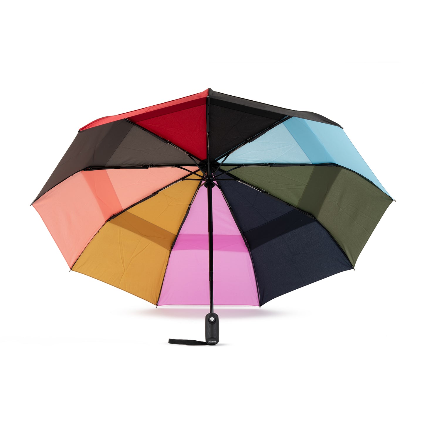 Waterloo Bright Rainbow Recycled Nylon Umbrella