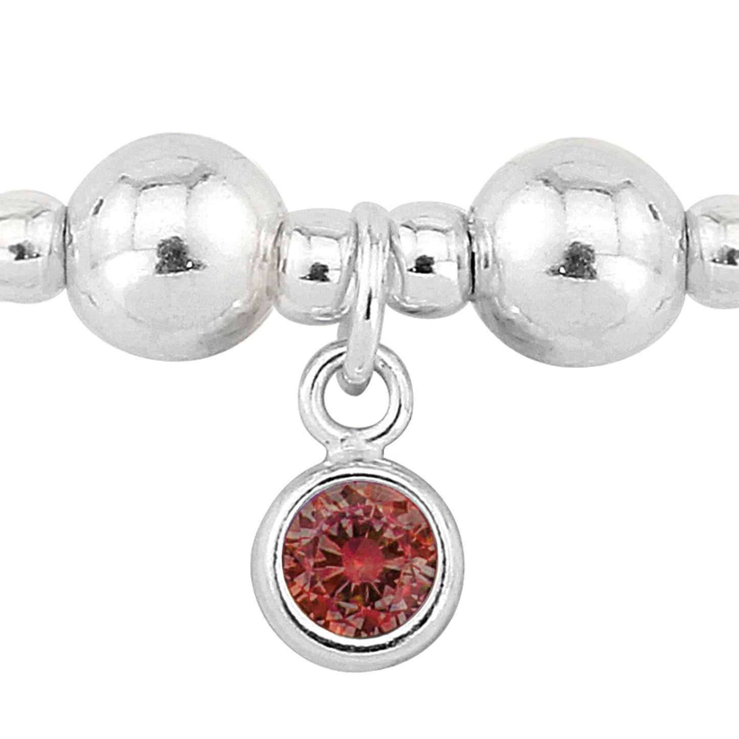 Birthstone Bracelet (January/Garnet CZ)