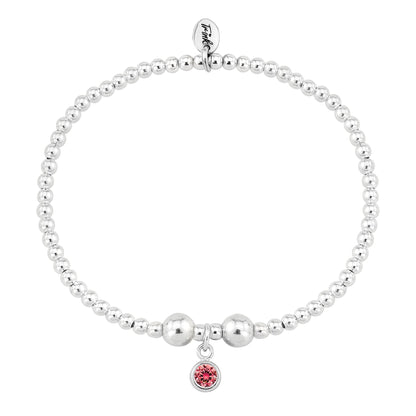 Birthstone Bracelet (January/Garnet CZ)