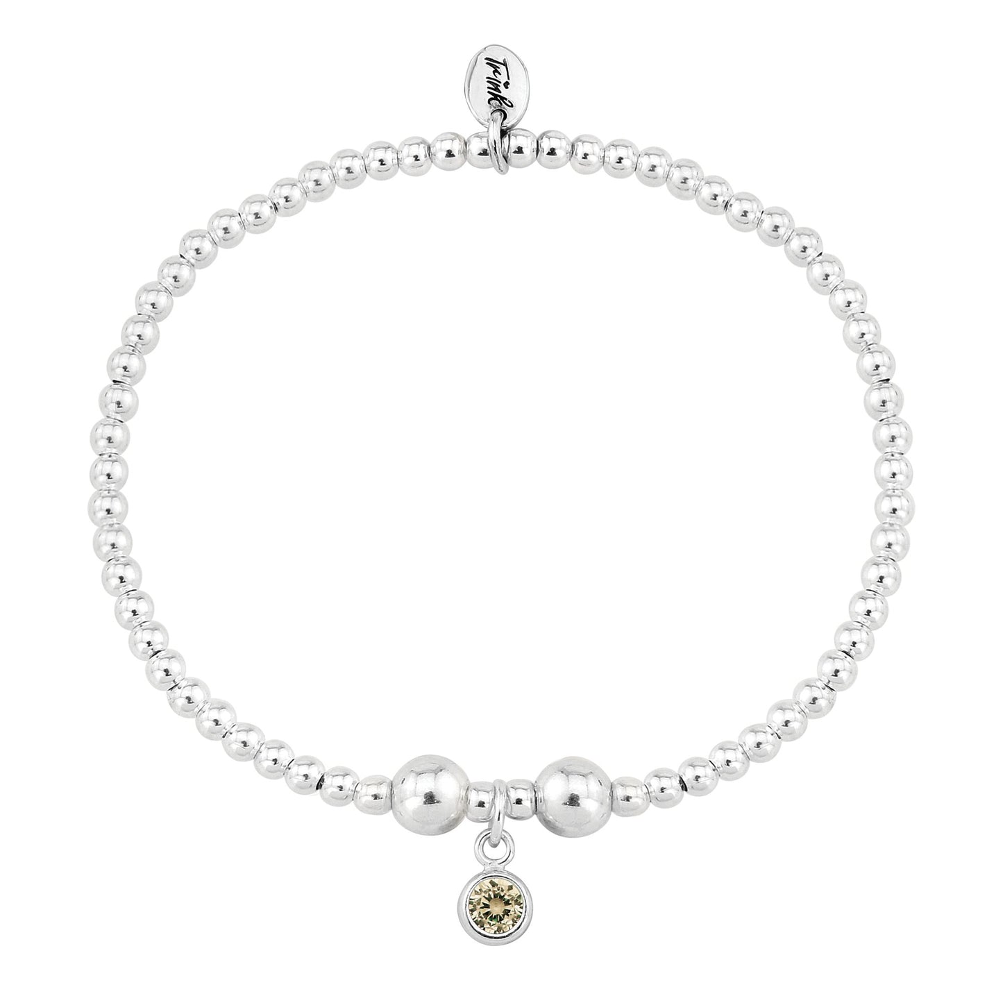 Trink Birthstone Bracelet (November/Citrine CZ)