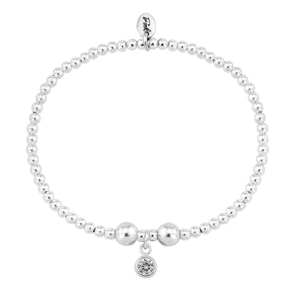 Birthstone Bracelet (April/Crystal CZ)