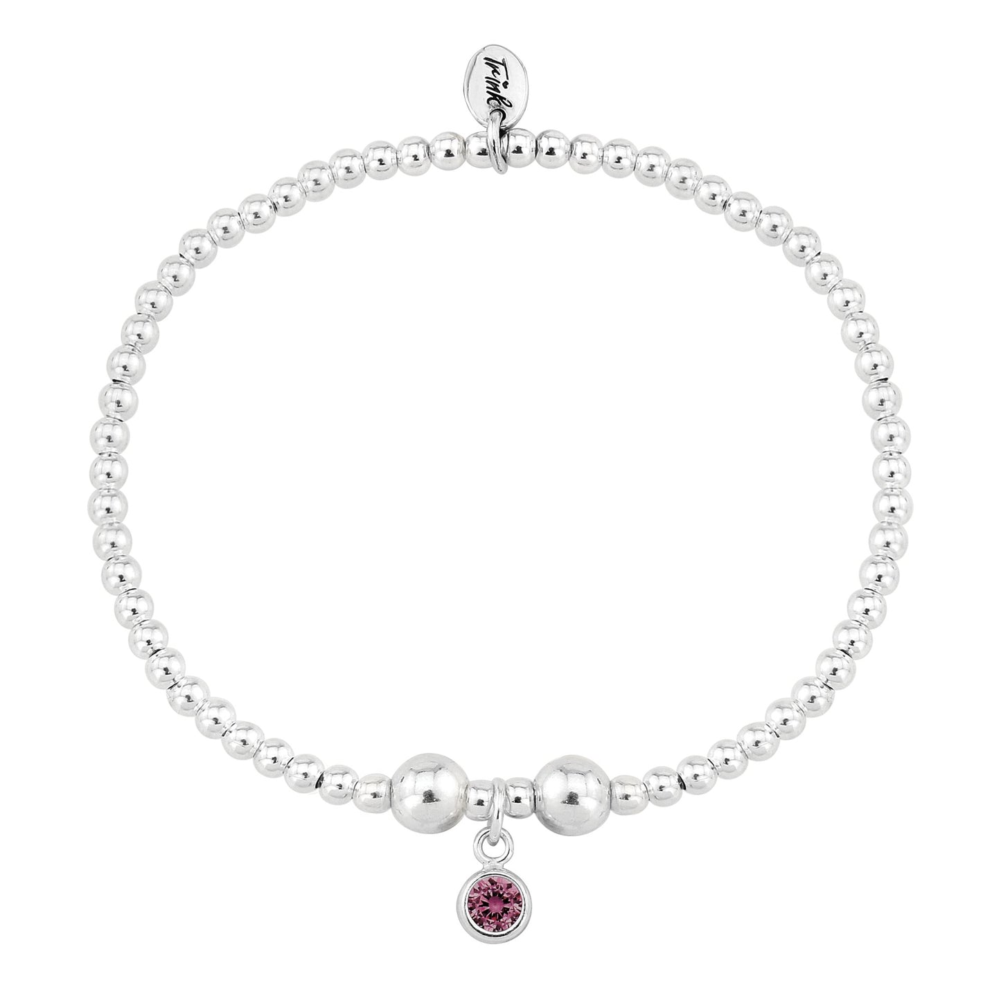 Birthstone Bracelet (July/Ruby CZ)