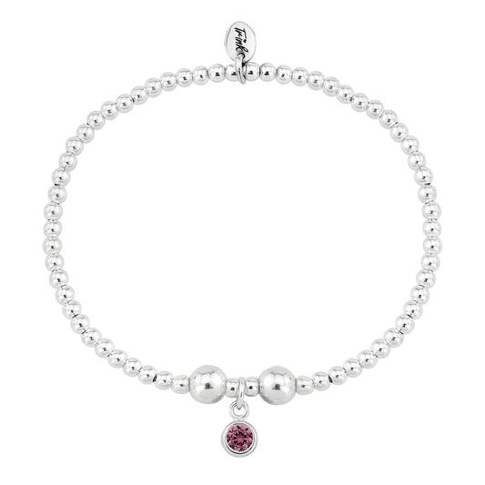 Birthstone Bracelet (July/Ruby CZ)