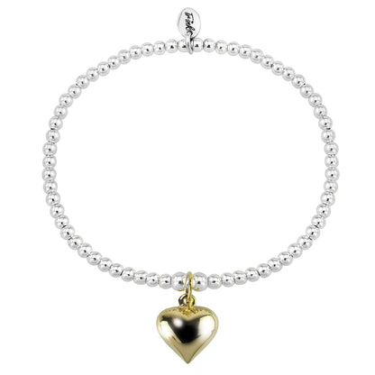 Gold Plated Heart Bracelet