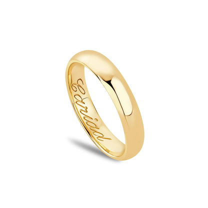 Promises 9ct Solid Gold 4mm Wedding Ring  