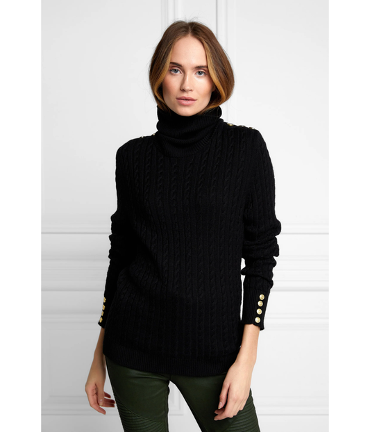 Seattle Roll Neck Cable Knit