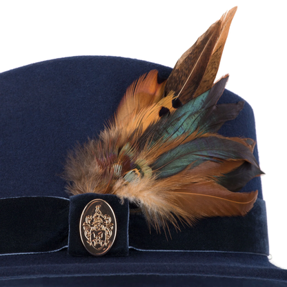 Chelsworth Fedora Bronze Luxe Feather