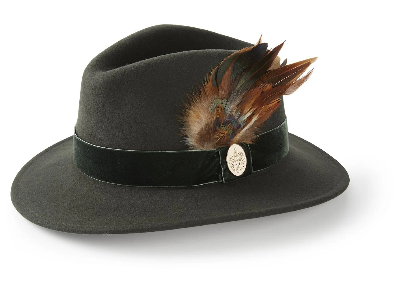 Chelsworth Fedora Bronze Luxe Feather