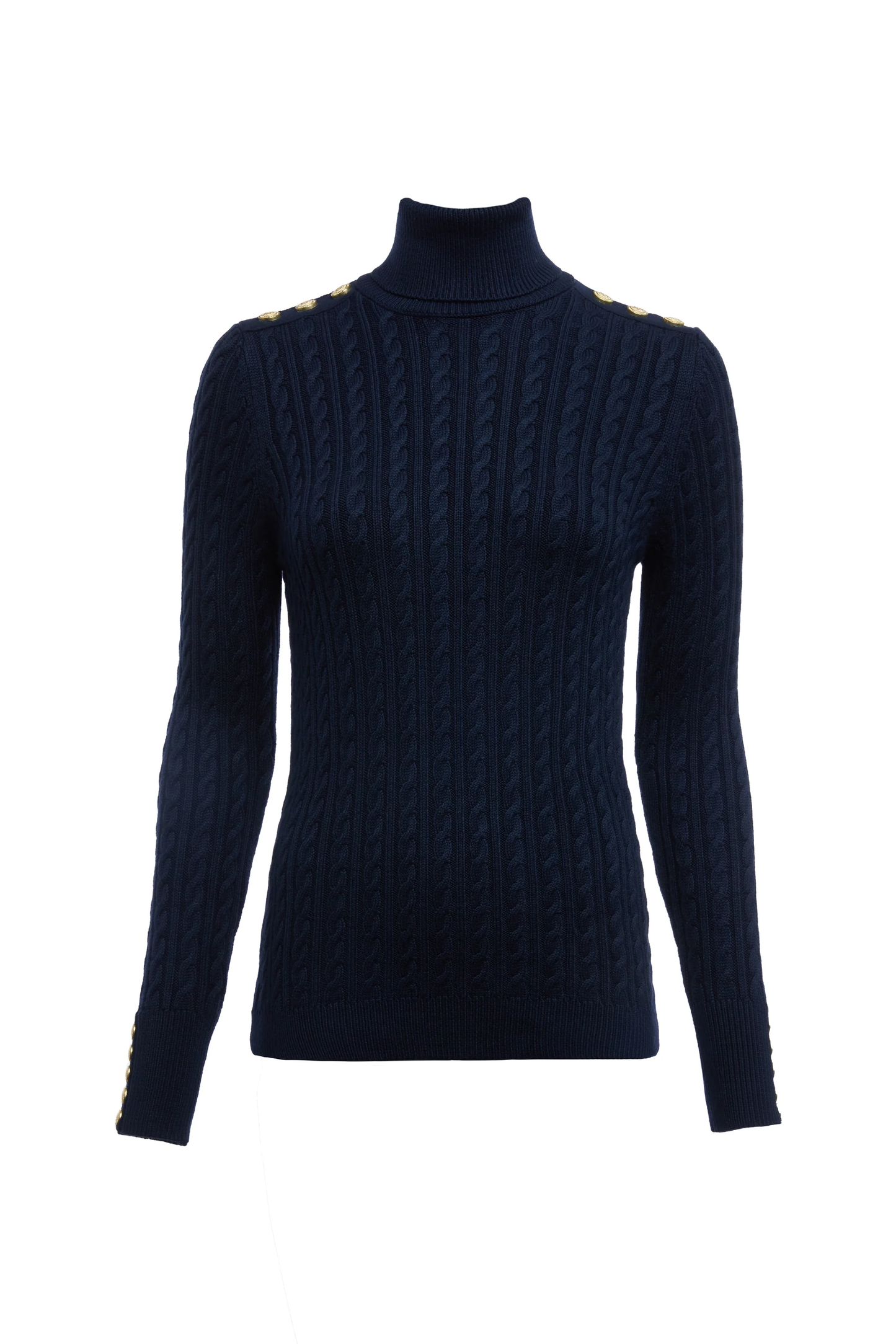 Seattle Roll Neck Cable Knit