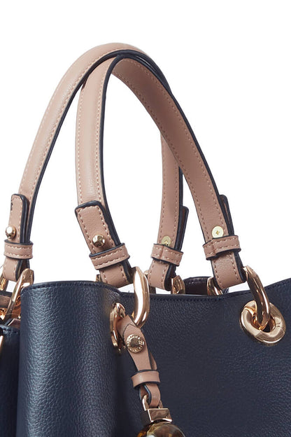 Gala Navy Crossbody Tote