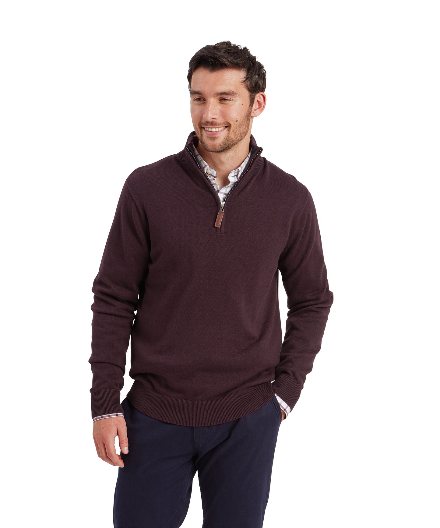 Calton Cotton Cashmere 1/4 Zip Jumper