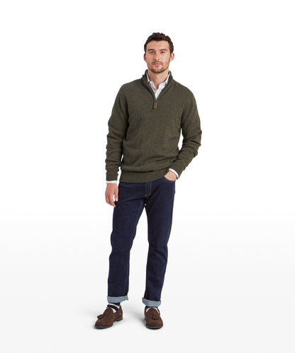 Calton Cotton Cashmere 1/4 Zip Jumper