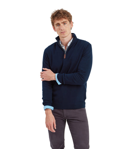 Calton Cotton Cashmere 1/4 Zip Jumper