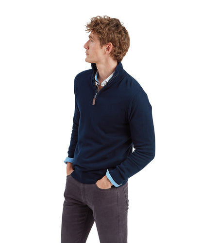 Calton Cotton Cashmere 1/4 Zip Jumper