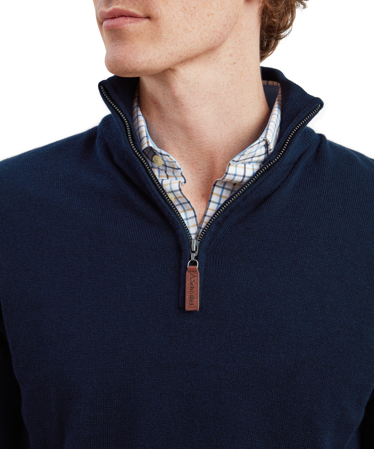 Calton Cotton Cashmere 1/4 Zip Jumper