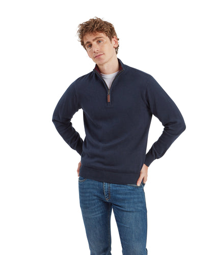 Calton Cotton Cashmere 1/4 Zip Jumper