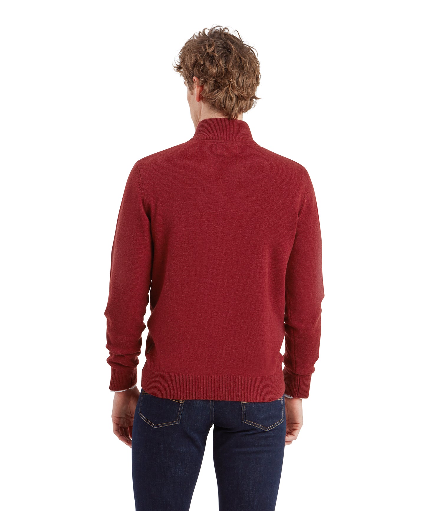 Lewis Lambswool 1/4 Zip Jumper