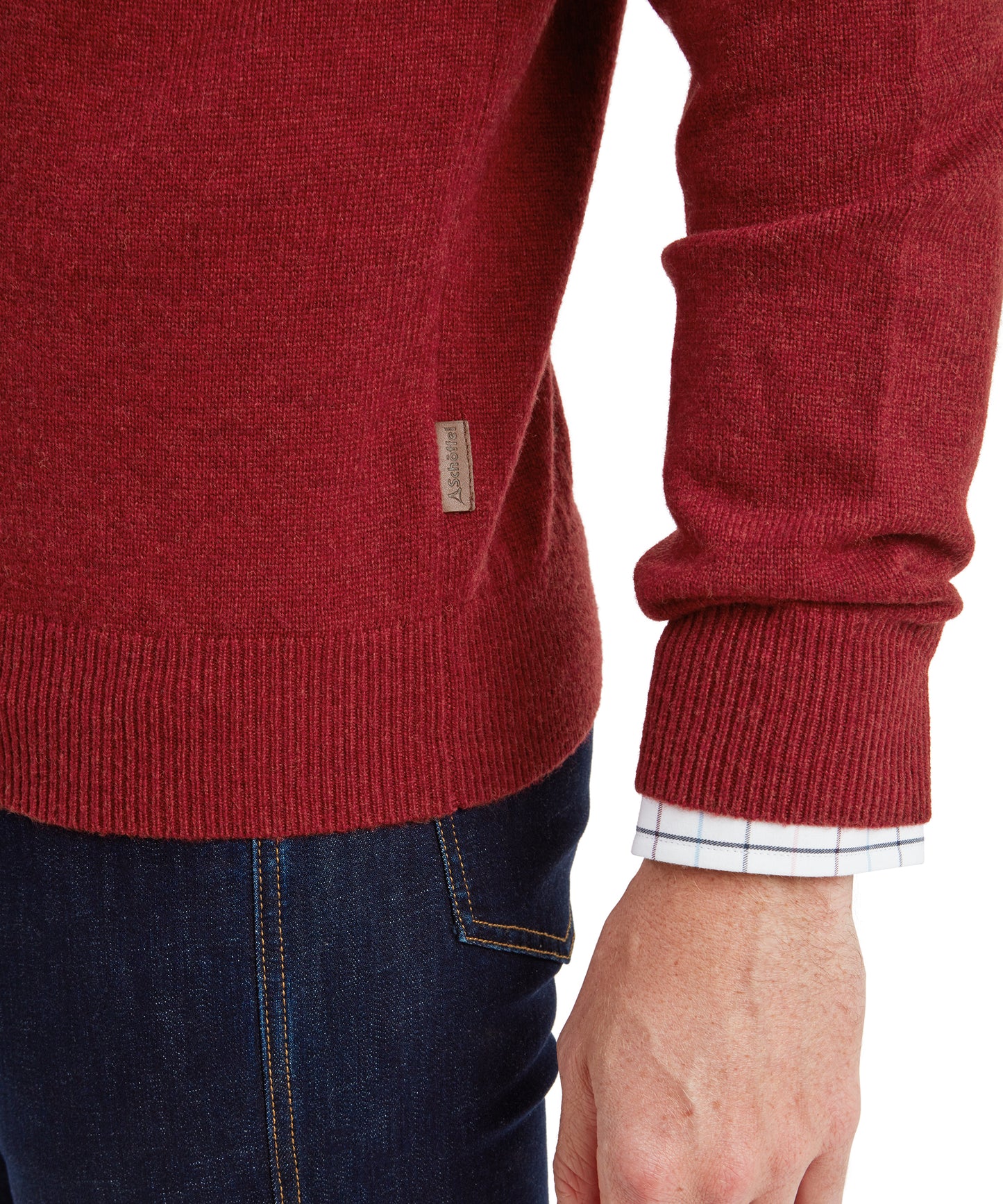 Lewis Lambswool 1/4 Zip Jumper