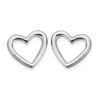 Stud Open Heart Earrings