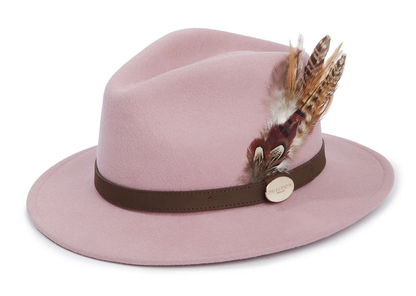 Suffolk Fedora Bronze Side Feather