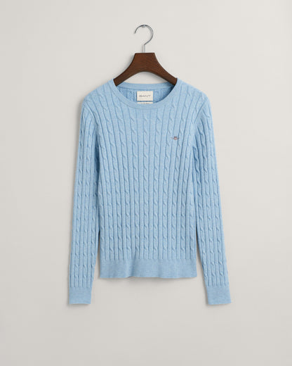 Cotton Cable Crew Neck Sweater