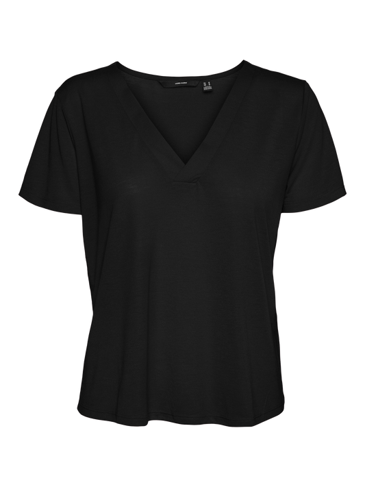 VMSPICY SHORT SLEEVE V-NECK LOOSE TOP